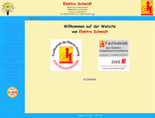 Tablet Screenshot of elektro-schmidt-erfurt.de